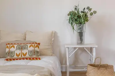 Cama o camas de una habitación en El mirador de Teresa