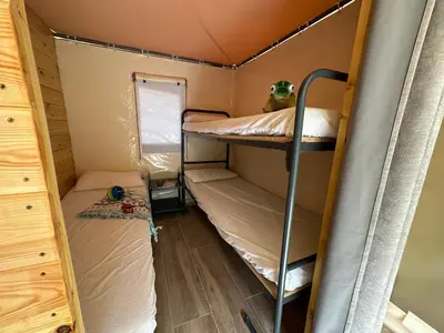 Cama o camas de una habitación en Tienda Guara