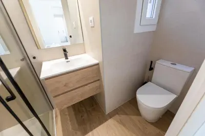 Un baño de Las casitas de mache - LAGOSSA