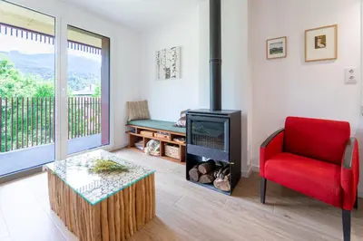 Zona de estar de Las casitas de mache - LAGOSSA