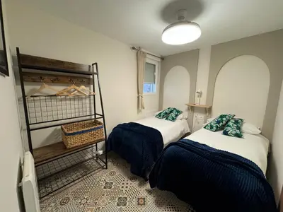 Cama o camas de una habitación en Apartamento El Alfar