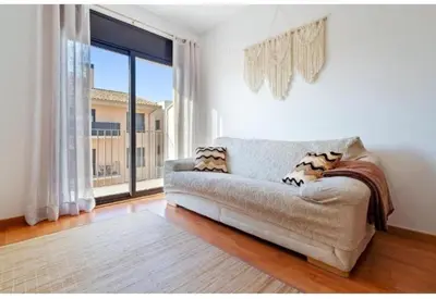 Cama o camas de una habitación en Apartamentos de Miguel