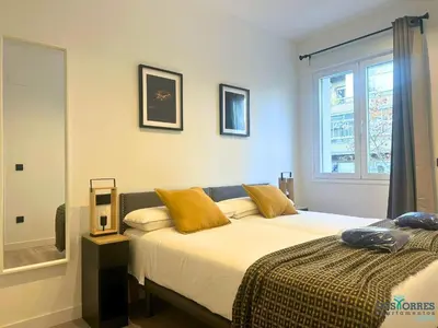Cama o camas de una habitación en Dos Torres Las Canteras