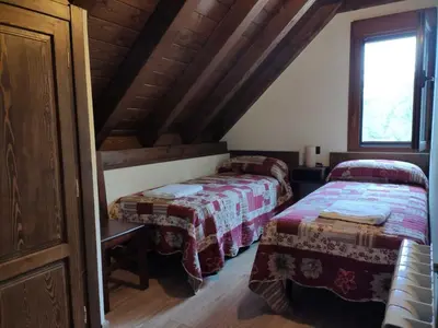 Cama o camas de una habitación en Borda Batista Casa Rural
