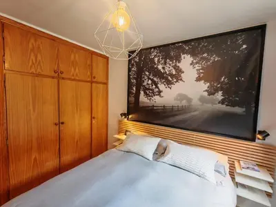 Cama o camas de una habitación en Nórdico y acogedor- Confort con chimenea - Falcó 4