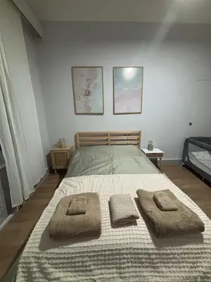 Cama o camas de una habitación en Family home with pool and garden in Tudela center