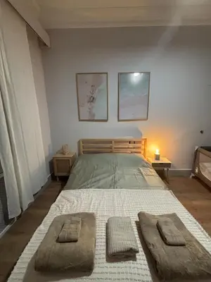 Cama o camas de una habitación en Family home with pool and garden in Tudela center