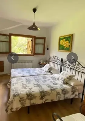 Cama o camas de una habitación en Habitació Doble Era de Ferro