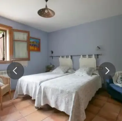 Cama o camas de una habitación en Habitació Doble Era de Ferro