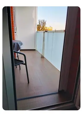 Un balcón o terraza de Apartamento en Huesca capital