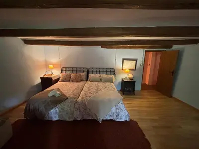 Cama o camas de una habitación en Molino Santiago