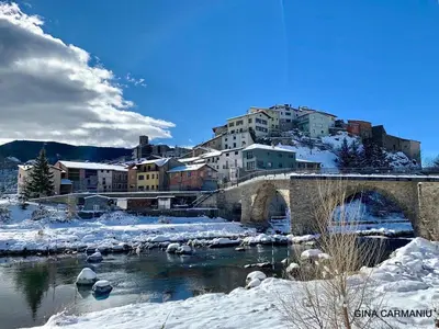 Paisaje cerca de este chalet de montaña