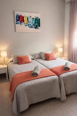 Cama o camas de una habitación en Manu Casa Rural II