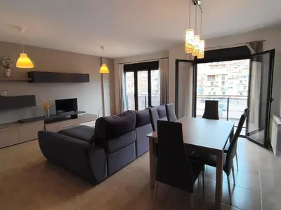 Zona de estar de Apartamentos La Aubaga