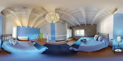 Cama o camas de una habitación en Apartamentos Turisticos Graus