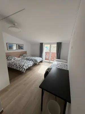 Cama o camas de una habitación en Casa Brillantes