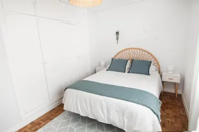 Cama o camas de una habitación en Tres Coronas