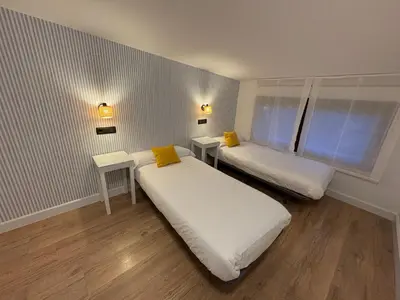 Cama o camas de una habitación en Finca Alboroto