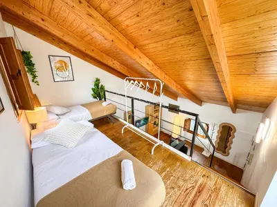 Cama o camas de una habitación en Historias del Pilar - Turistea