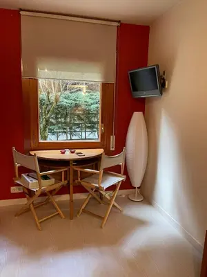 Una televisión o centro de entretenimiento en Precioso Estudio en Baqueira 1,500