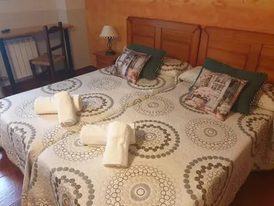 Cama o camas de una habitación en Casa Rural Maidevera