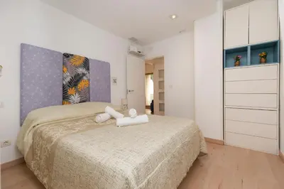 Cama o camas de una habitación en El rincón de las Delicias