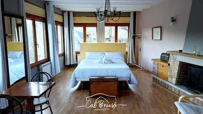 Cama o camas de una habitación en Cal Brunsó - Camarasa