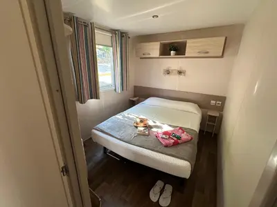 Cama o camas de una habitación en Bungalow Vero 5 pax