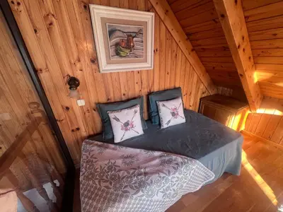 Cama o camas de una habitación en TownHouse in village near Baqueira -Digital Nomads