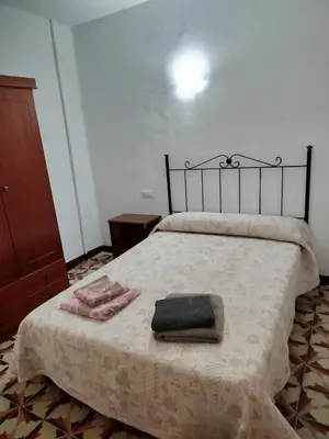 Cama o camas de una habitación en El Molino de Foz Calanda