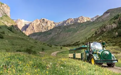 Paisaje cerca de este chalet de montaña