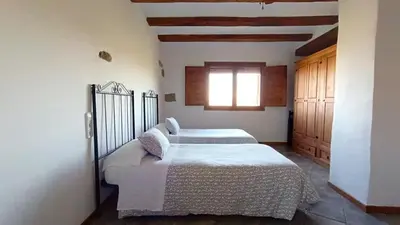 Cama o camas de una habitación en Casa Miret de Mur
