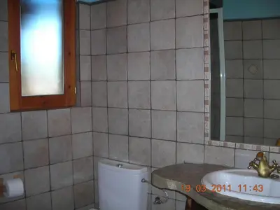 Un baño de Cozy Apartment in Coscojuela de Sobrarbe, 45 m², View