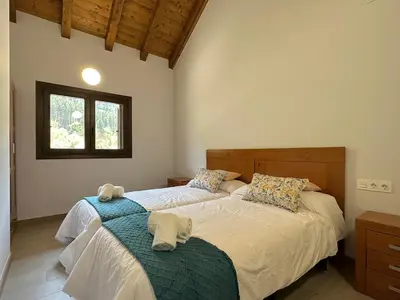 Cama o camas de una habitación en Apartamento Rural AINARIAK - Sasi