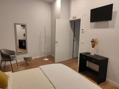 Una televisión o centro de entretenimiento en Loft ANELIER 18