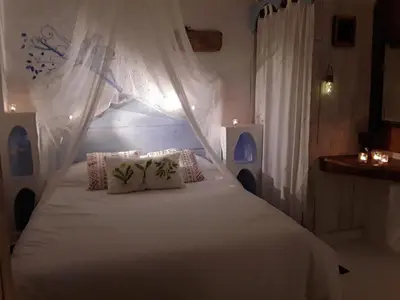 Cama o camas de una habitación en Les Olles