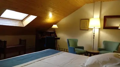 Cama o camas de una habitación en Parador de Alcañiz