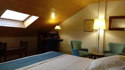 Cama o camas de una habitación en Parador de Alcañiz