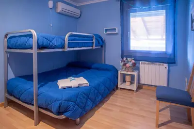Cama o camas de una habitación en Casa Melchor