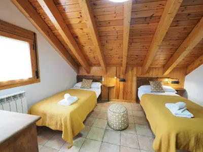 Cama o camas de una habitación en Apartamentos Fogaron
