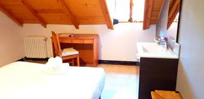 Cama o camas de una habitación en Casa Rural Cuny