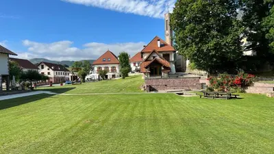 Jardín al aire libre en Apartamentos Irati