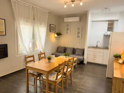 Una cocina o zona de cocina en Apartamentos Caspe