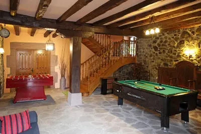 Mesa de billar en Casa Aldekotxeberria
