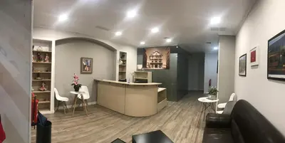 Una televisión o centro de entretenimiento en Alojamientos Olga