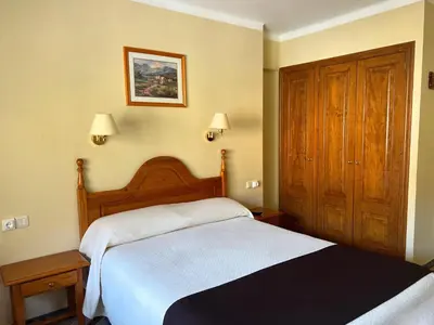 Cama o camas de una habitación en Hotel Joan Canejan
