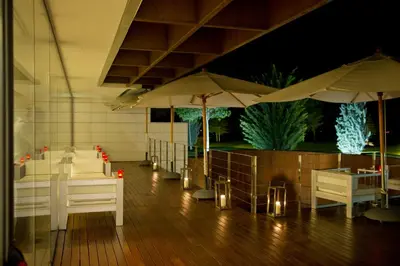 Una televisión o centro de entretenimiento en Finca Prats Hotel Golf & Spa