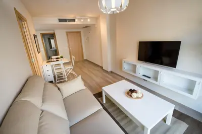 Una televisión o centro de entretenimiento en Apartaments Peronel.la