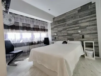 Cama o camas de una habitación en Alojamiento Txokoto