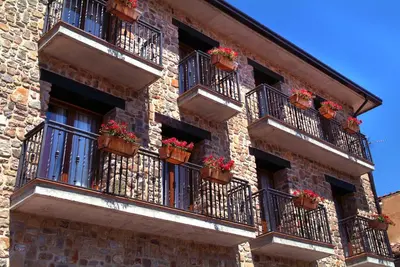 Un balcón o terraza de Apartahotel La Corrala